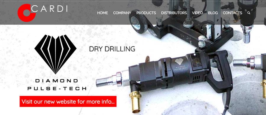 Realizzazione sito internet Cardi Carotatrici