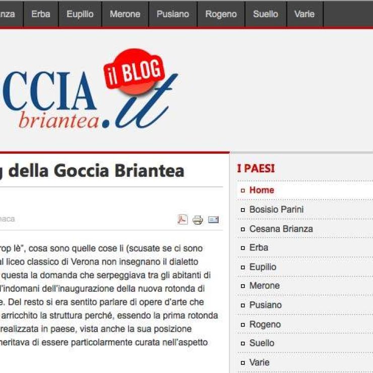 Sito web la Goccia Briantea
