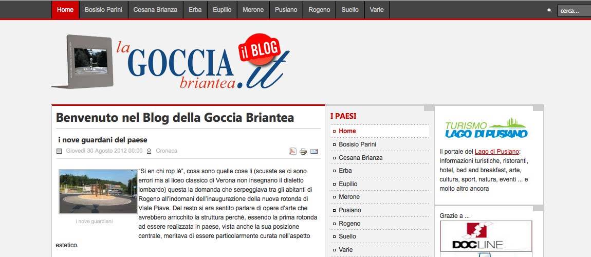 Sito web la Goccia Briantea