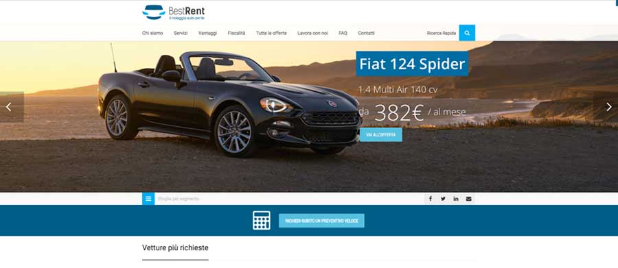 ottimizzazione sito web best rent