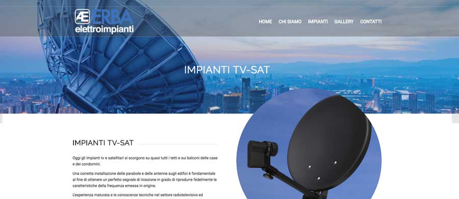 sito internet impianti elettrici mariano comense