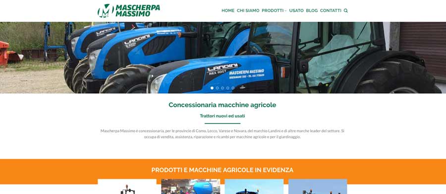 sito web concessionaria macchine agricole como
