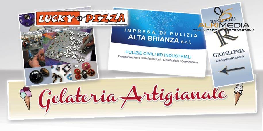 Realizzazione insegne retroilluminate in plexiglass ed in alluminio e pannelli in forex e in vari materiali